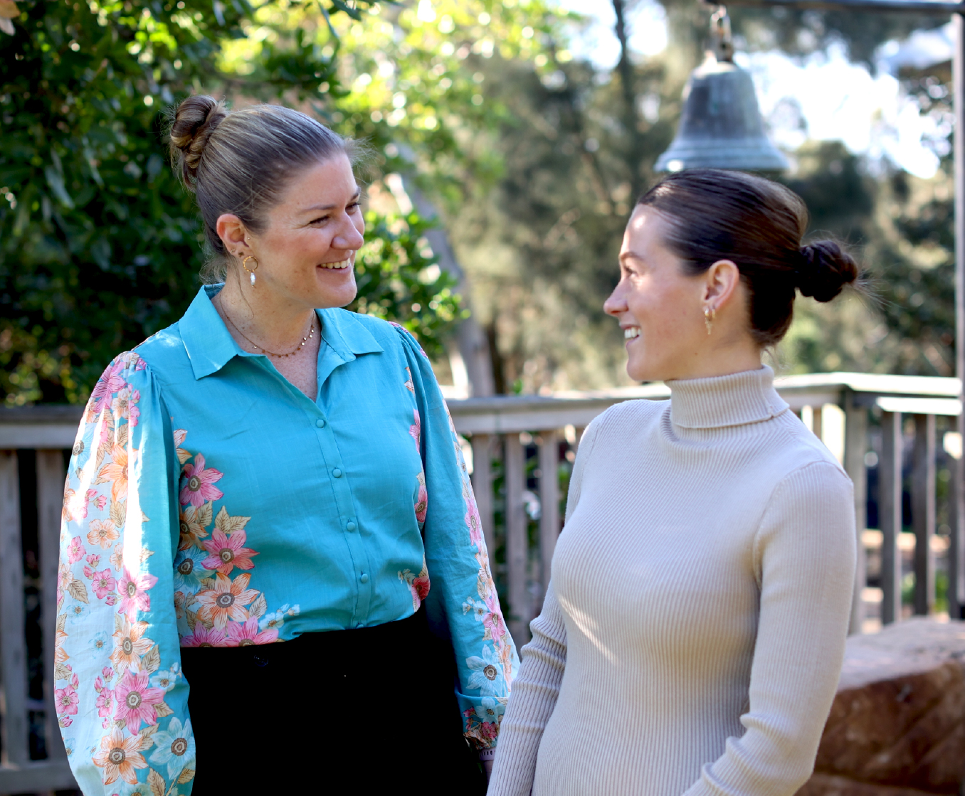 Two teachers talking