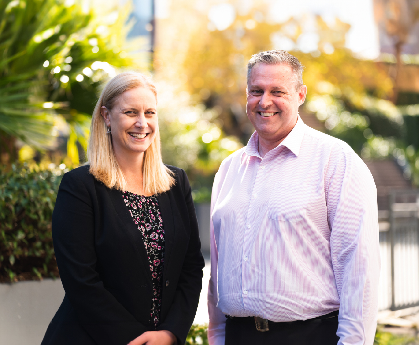 Two teachers smiling